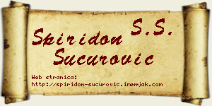 Spiridon Šućurović vizit kartica